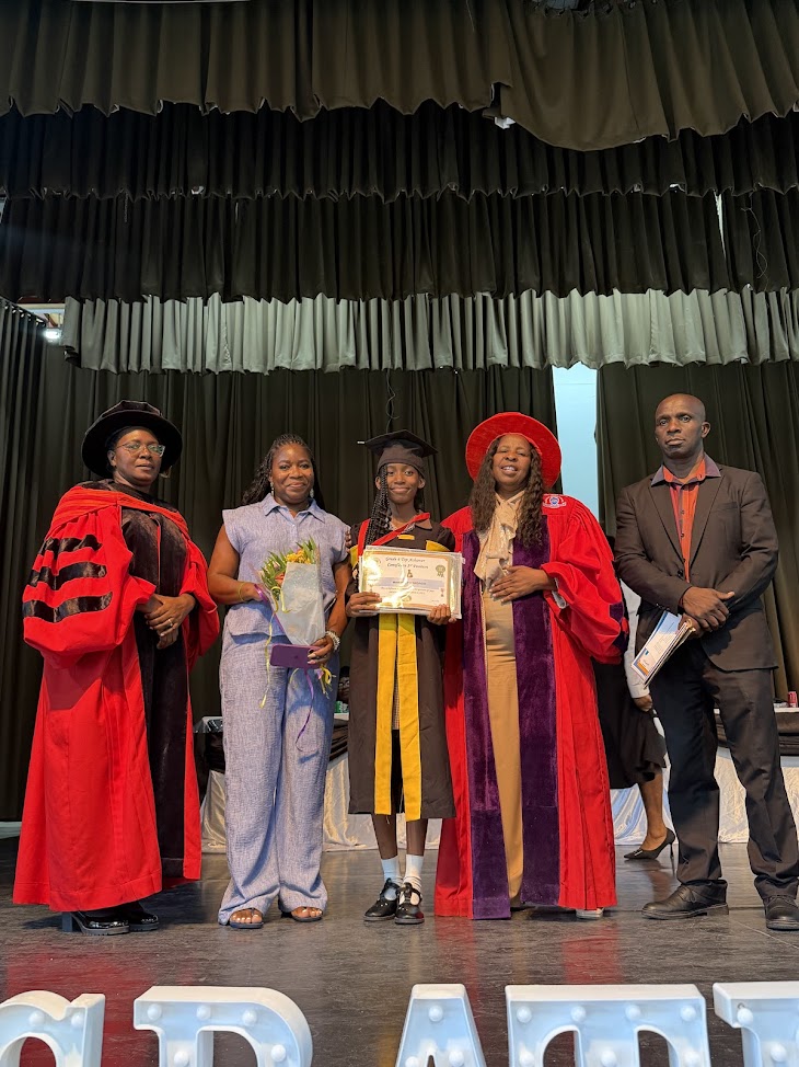 Learners celebrating graduation
